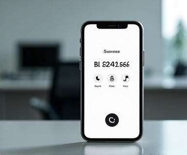 Smartphone with dial screen showing a phone number