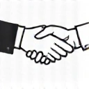 Handshake icon for agreement